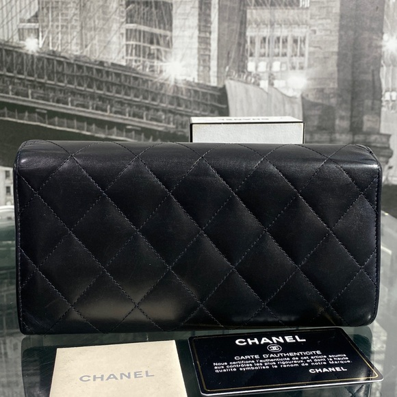 Authentic Chanel Cambon Line Quilted Flap Long Wallet - Picture 6 of 17